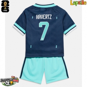 Saksa Kai Havertz #7 Vieraspaita Lapsille MM-kisat 2026 Lyhythihainen (+ shortsit)